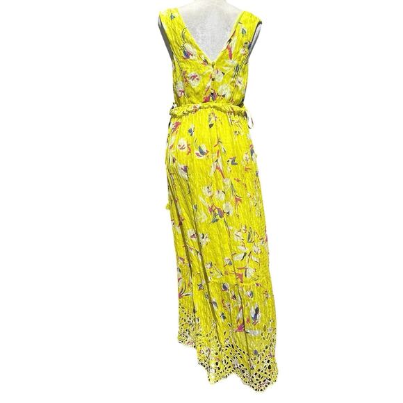 Tanya‎ Taylor Catalina Silk Maxi Dress Women 2 Floral Fairy Cottage Boho Wedding - Picture 2 of 16